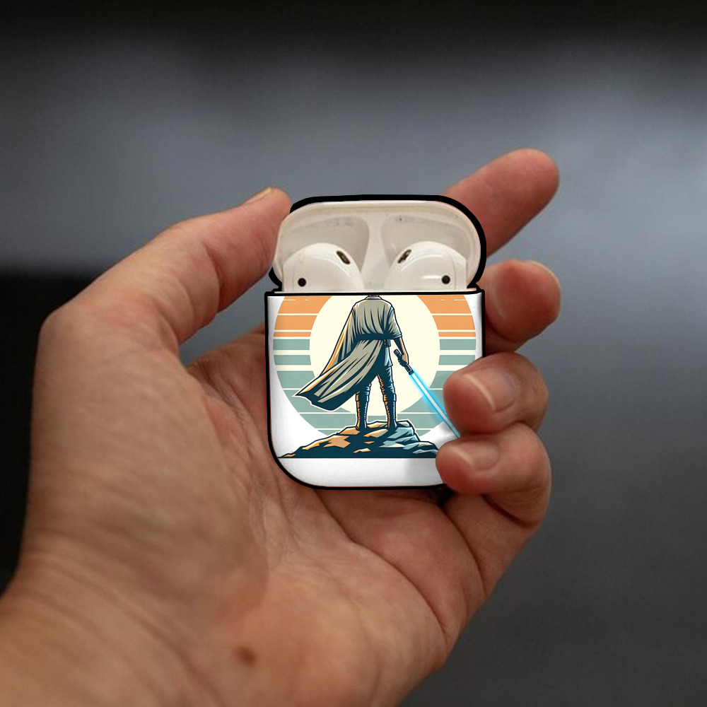 スター・ウォーズ Star Wars AirPods 第2世代保護ケース ハードシェル ブラック 耐衝撃・防指紋・カラビナ付き