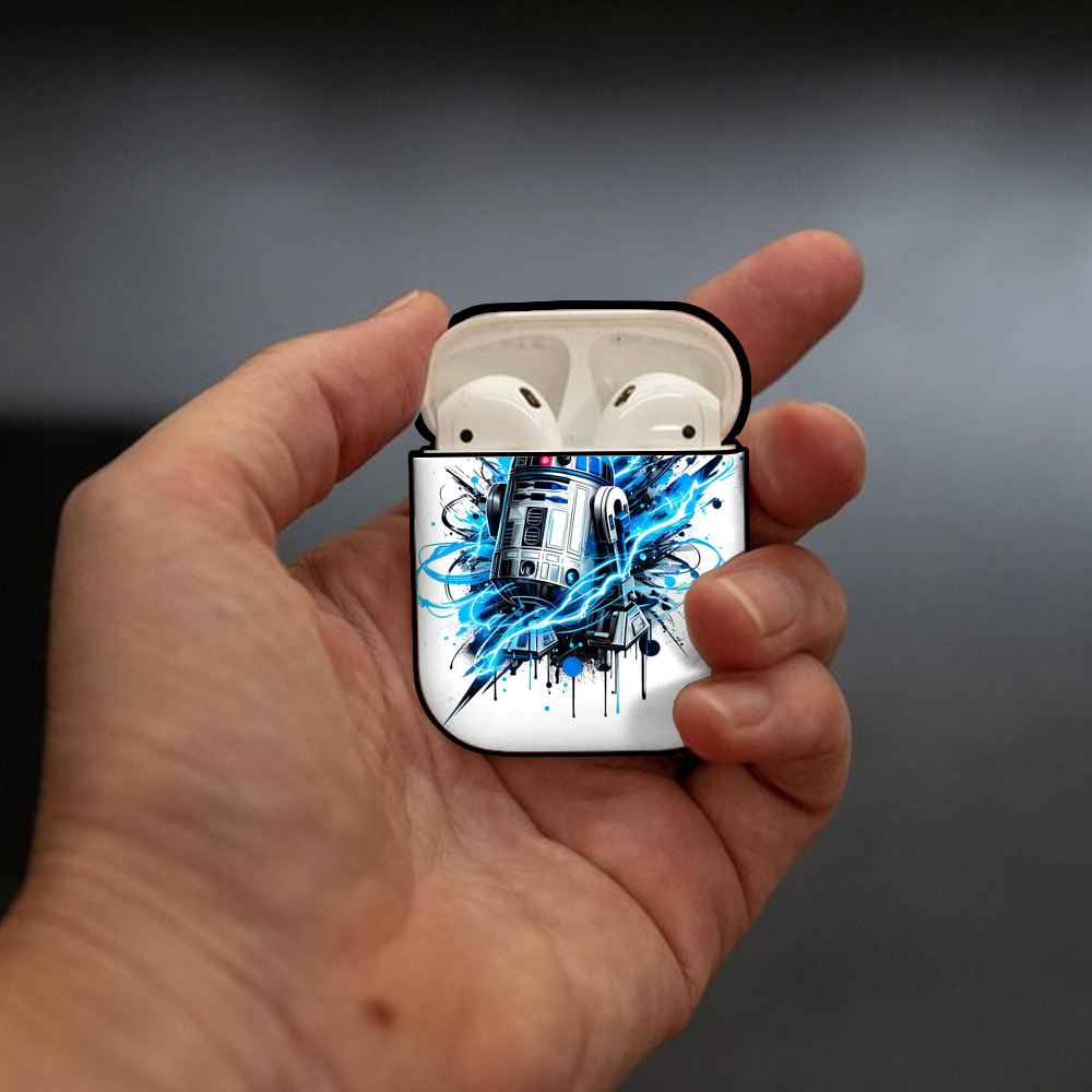 スター・ウォーズ Star Wars AirPods 第2世代保護ケース ハードシェル ブラック 耐衝撃・防指紋・カラビナ付き