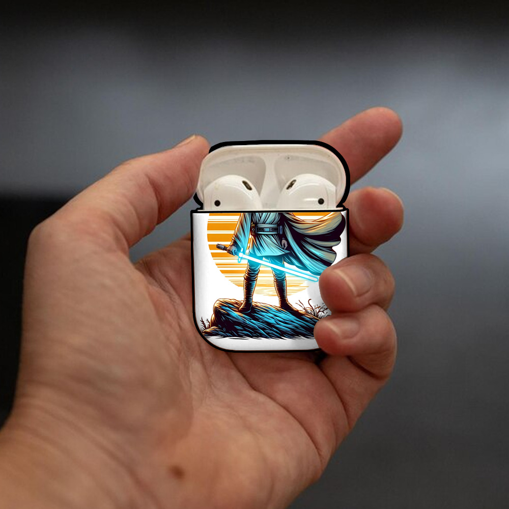 スター・ウォーズ Star Wars AirPods 第2世代保護ケース ハードシェル ブラック 耐衝撃・防指紋・カラビナ付き