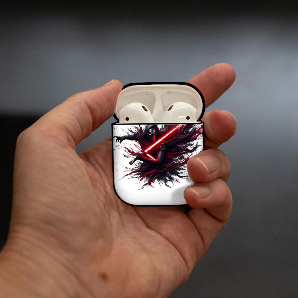 スター・ウォーズ Star Wars AirPods 第2世代保護ケース ハードシェル ブラック 耐衝撃・防指紋・カラビナ付き