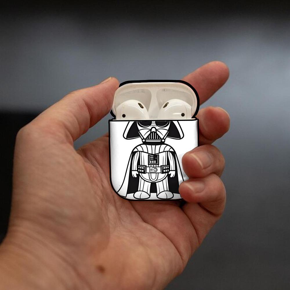 スター・ウォーズ Star Wars AirPods 第2世代保護ケース ハードシェル ブラック 耐衝撃・防指紋・カラビナ付き