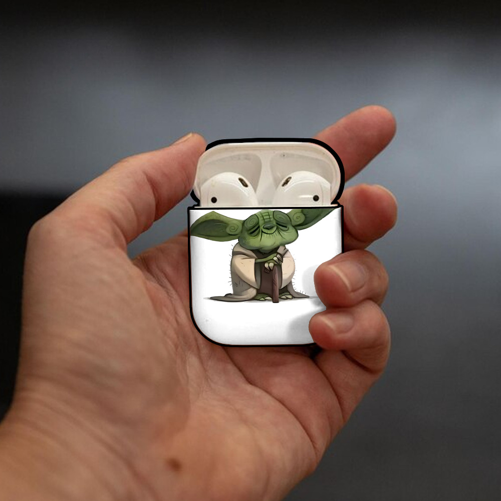 スター・ウォーズ Star Wars AirPods 第2世代保護ケース ハードシェル ブラック 耐衝撃・防指紋・カラビナ付き