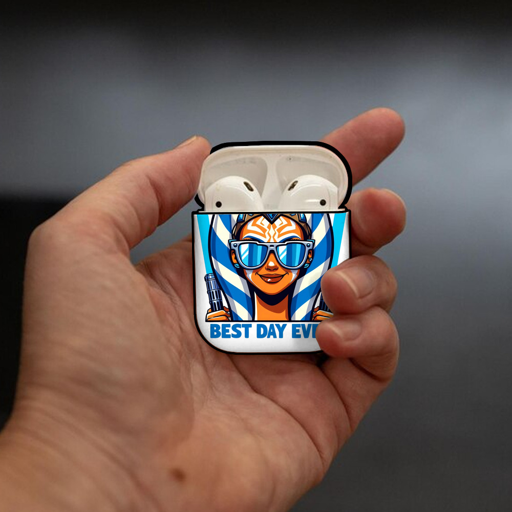 スター・ウォーズ Star Wars AirPods 第2世代保護ケース ハードシェル ブラック 耐衝撃・防指紋・カラビナ付き