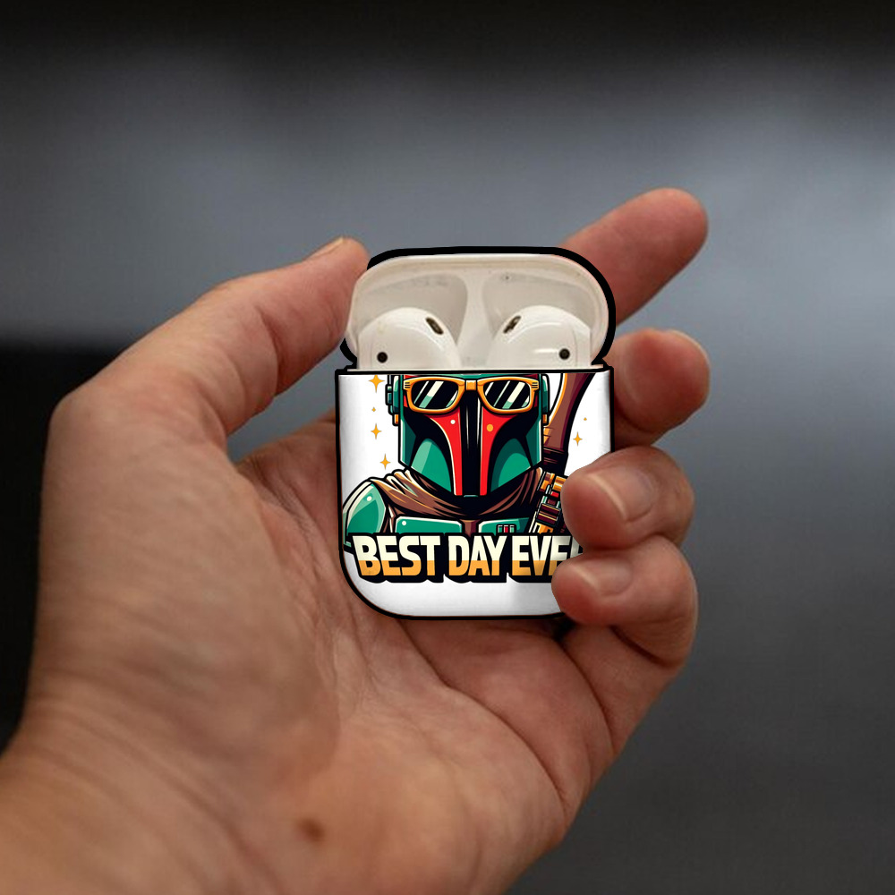 スター・ウォーズ Star Wars AirPods 第2世代保護ケース ハードシェル ブラック 耐衝撃・防指紋・カラビナ付き