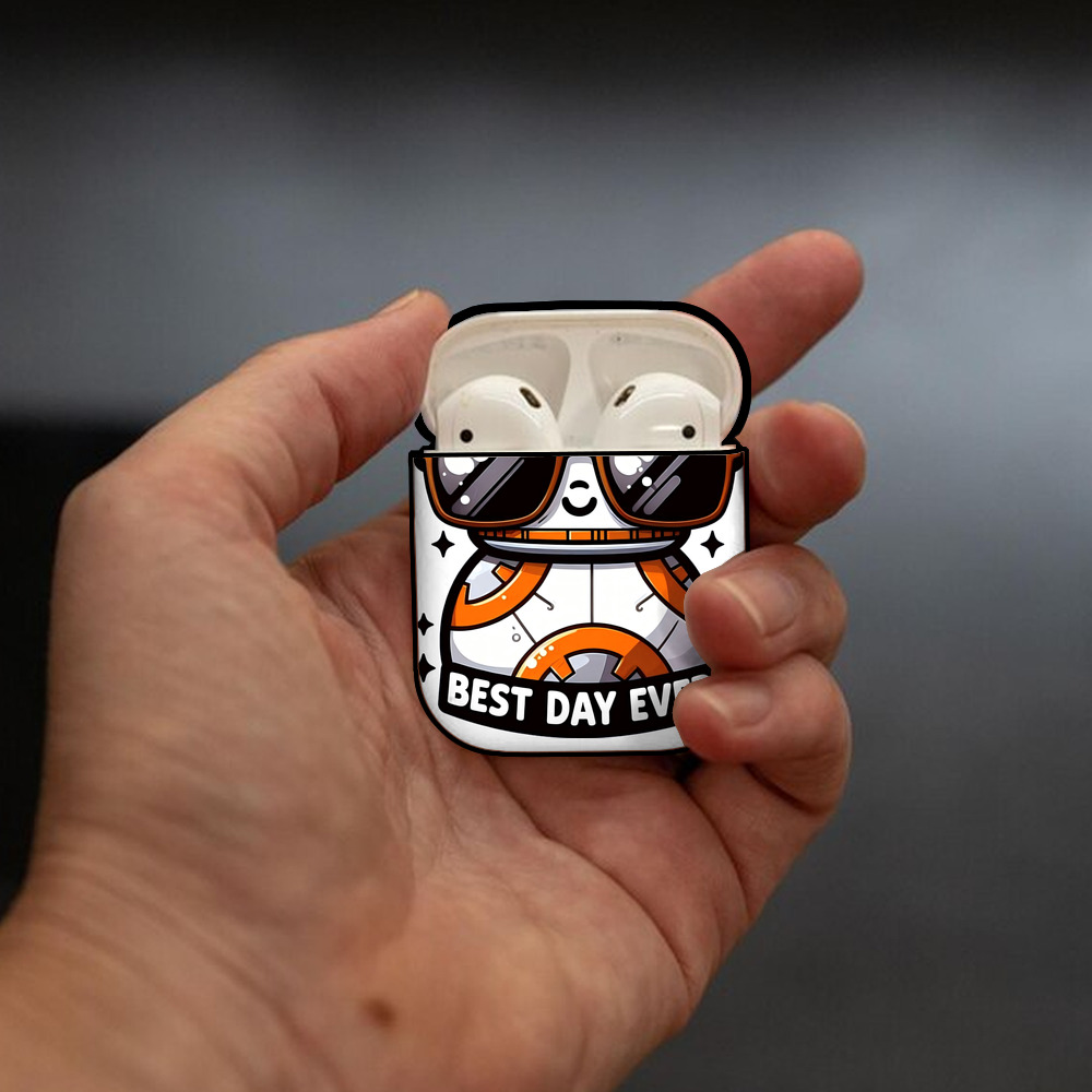 スター・ウォーズ Star Wars AirPods 第2世代保護ケース ハードシェル ブラック 耐衝撃・防指紋・カラビナ付き