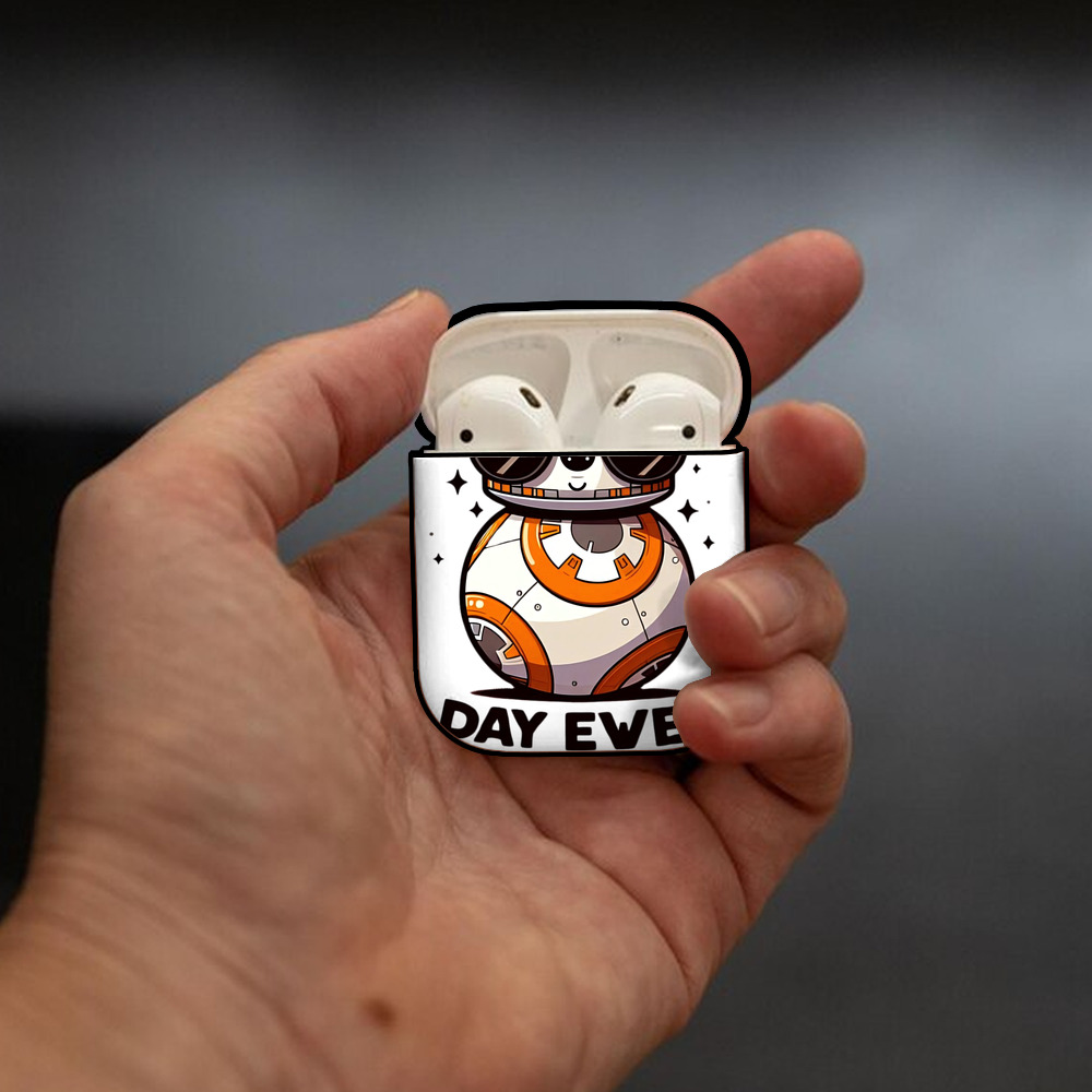 スター・ウォーズ Star Wars AirPods 第2世代保護ケース ハードシェル ブラック 耐衝撃・防指紋・カラビナ付き