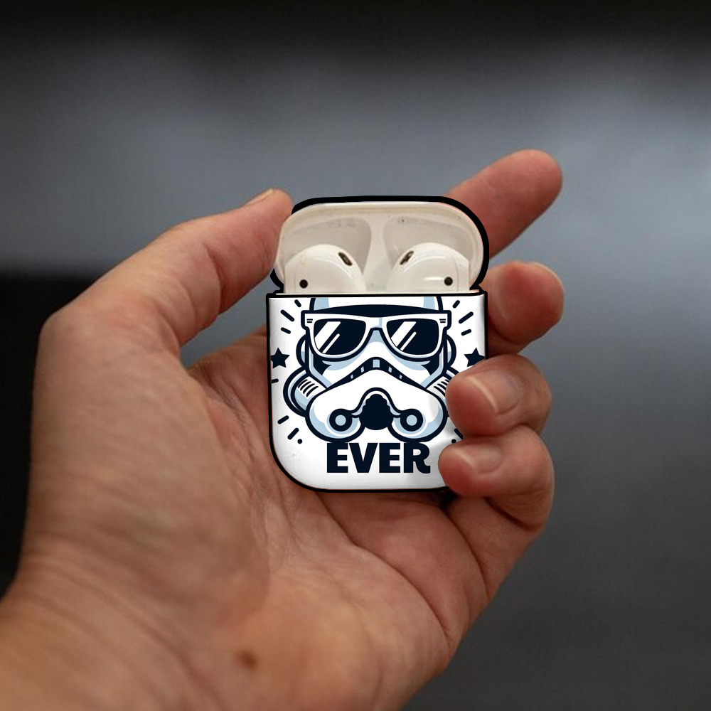 スター・ウォーズ Star Wars AirPods 第2世代保護ケース ハードシェル ブラック 耐衝撃・防指紋・カラビナ付き