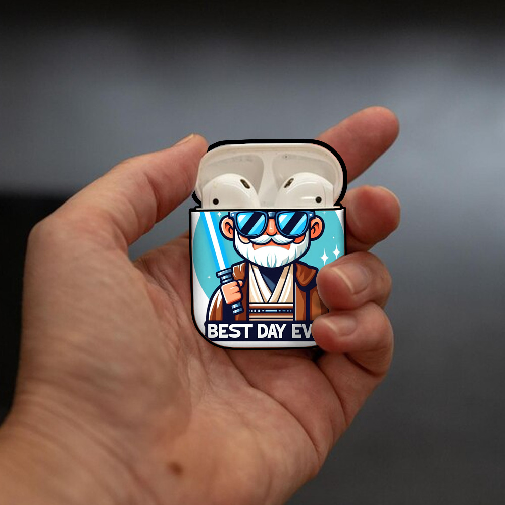 スター・ウォーズ Star Wars AirPods 第2世代保護ケース ハードシェル ブラック 耐衝撃・防指紋・カラビナ付き