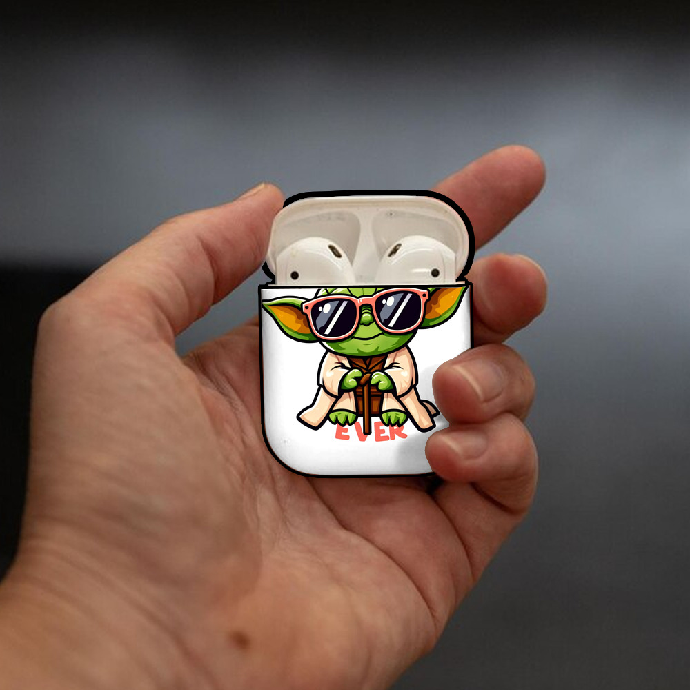 スター・ウォーズ Star Wars AirPods 第2世代保護ケース ハードシェル ブラック 耐衝撃・防指紋・カラビナ付き