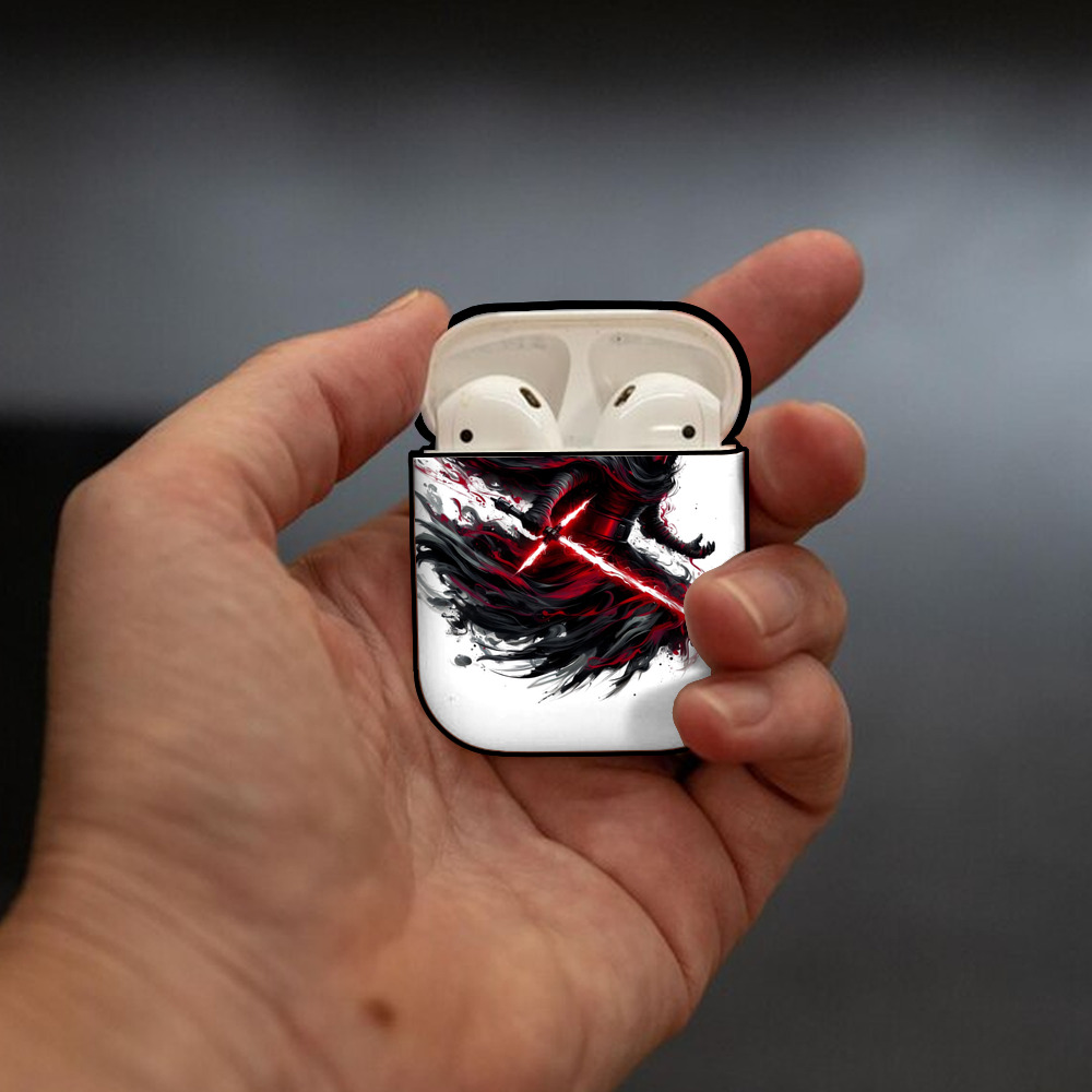 スター・ウォーズ Star Wars AirPods 第2世代保護ケース ハードシェル ブラック 耐衝撃・防指紋・カラビナ付き