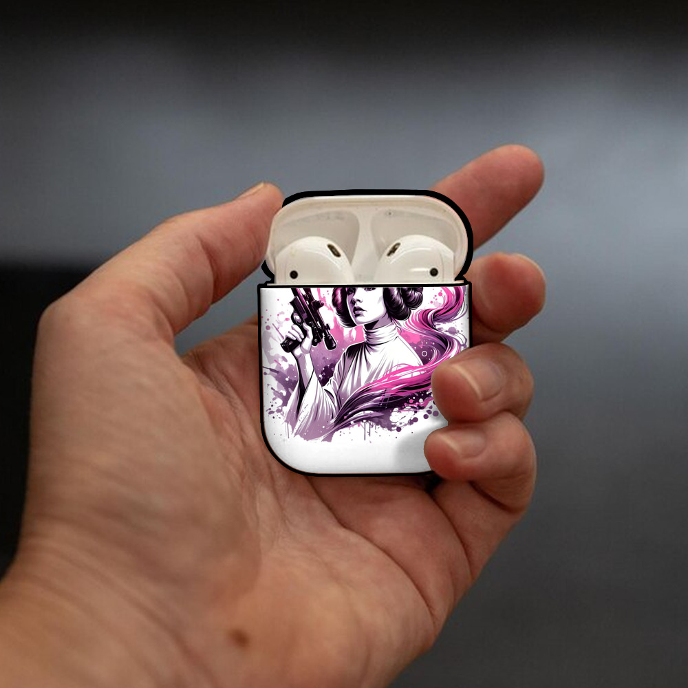 スター・ウォーズ Star Wars AirPods 第2世代保護ケース ハードシェル ブラック 耐衝撃・防指紋・カラビナ付き