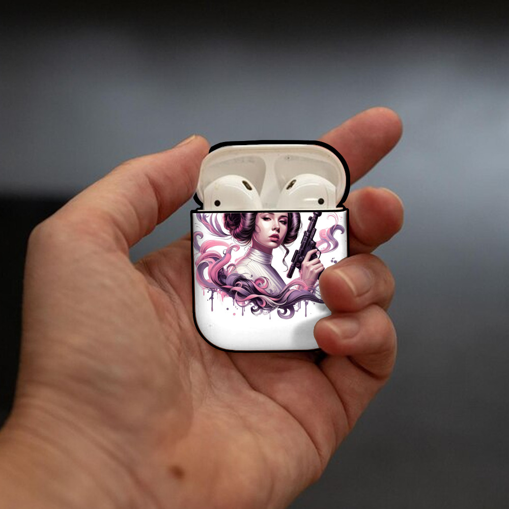 スター・ウォーズ Star Wars AirPods 第2世代保護ケース ハードシェル ブラック 耐衝撃・防指紋・カラビナ付き