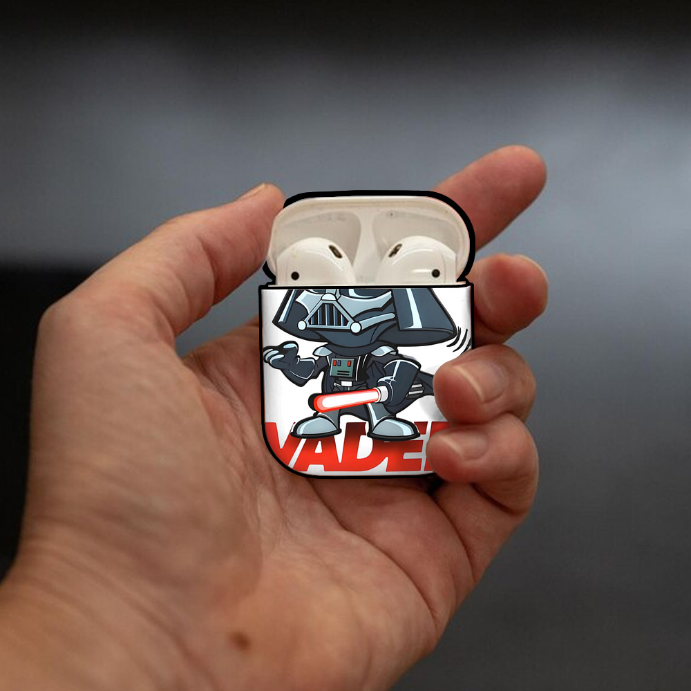 スター・ウォーズ Star Wars AirPods 第2世代保護ケース ハードシェル ブラック 耐衝撃・防指紋・カラビナ付き