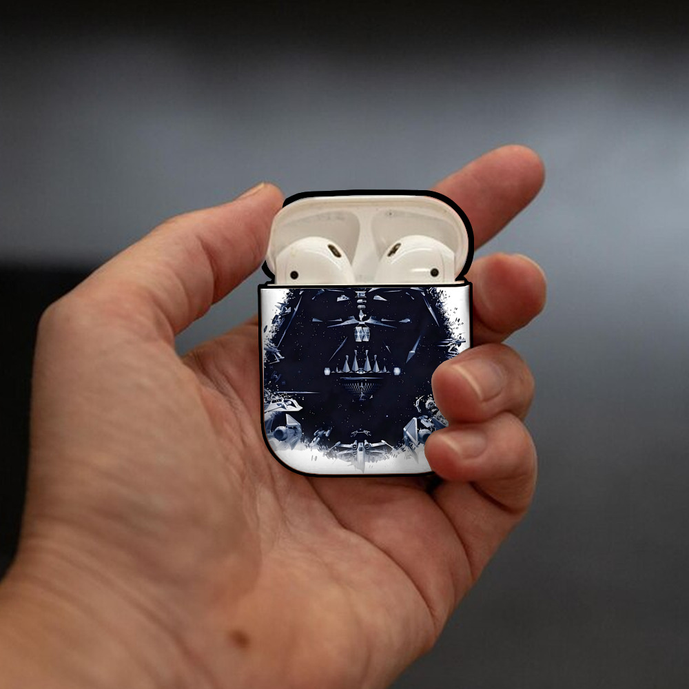 スター・ウォーズ Star Wars AirPods 第2世代保護ケース ハードシェル ブラック 耐衝撃・防指紋・カラビナ付き