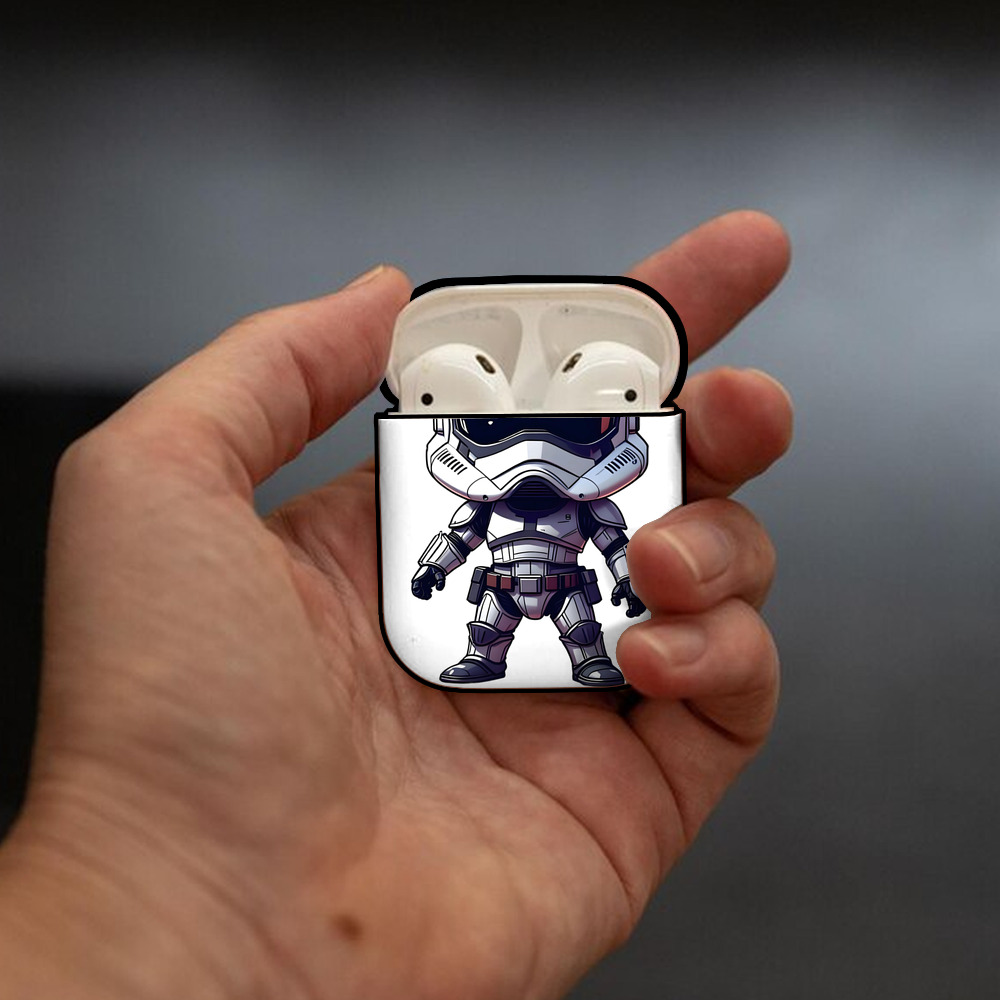 スター・ウォーズ Star Wars AirPods 第2世代保護ケース ハードシェル ブラック 耐衝撃・防指紋・カラビナ付き