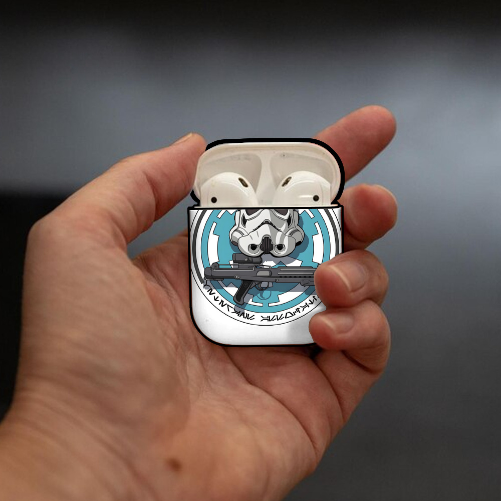 スター・ウォーズ Star Wars AirPods 第2世代保護ケース ハードシェル ブラック 耐衝撃・防指紋・カラビナ付き