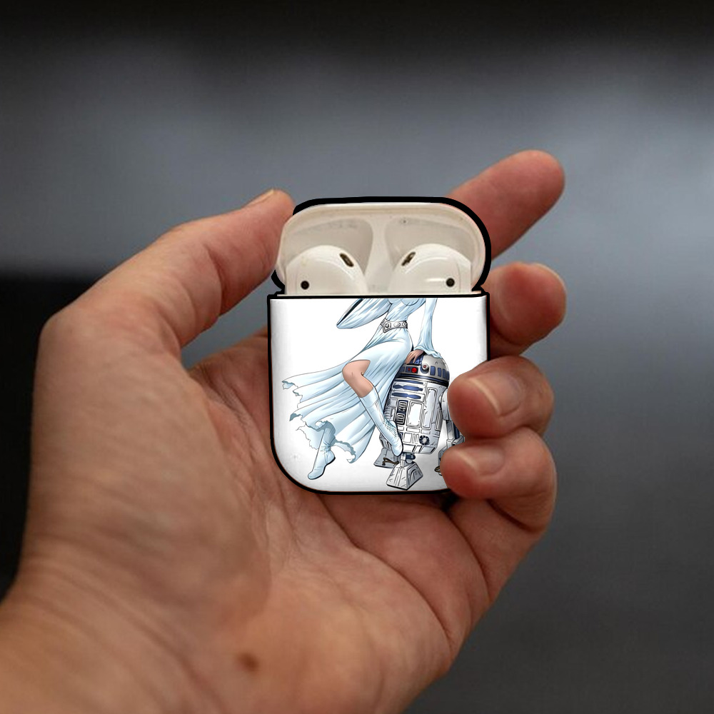 スター・ウォーズ Star Wars AirPods 第2世代保護ケース ハードシェル ブラック 耐衝撃・防指紋・カラビナ付き