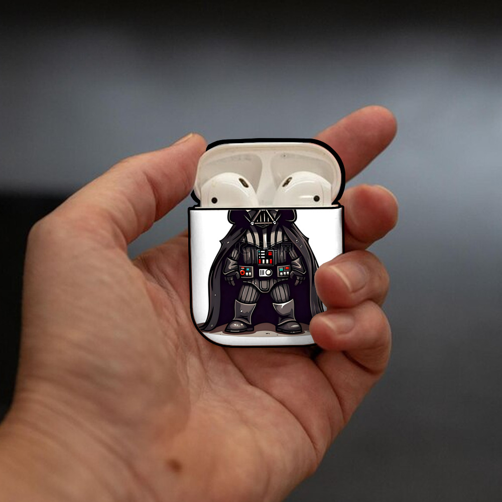 スター・ウォーズ Star Wars AirPods 第2世代保護ケース ハードシェル ブラック 耐衝撃・防指紋・カラビナ付き