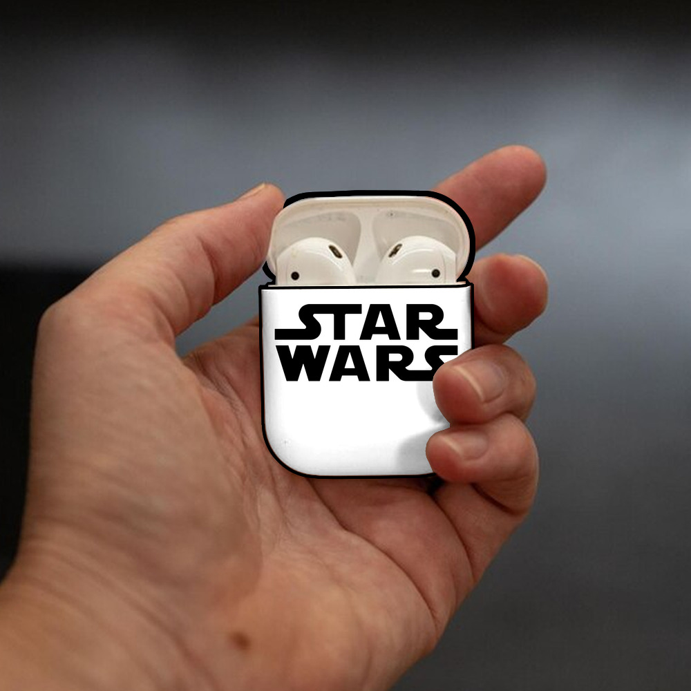 スター・ウォーズ Star Wars AirPods 第2世代保護ケース ハードシェル ブラック 耐衝撃・防指紋・カラビナ付き