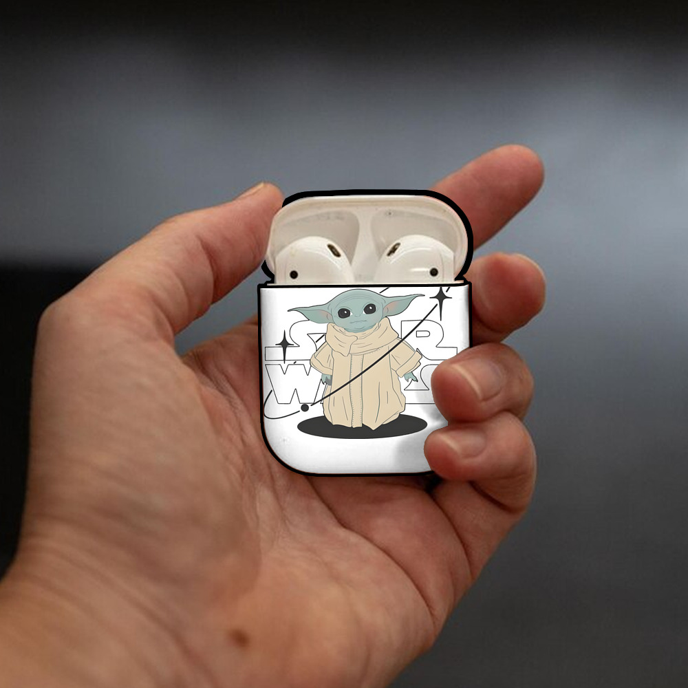 スター・ウォーズ Star Wars AirPods 第2世代保護ケース ハードシェル ブラック 耐衝撃・防指紋・カラビナ付き