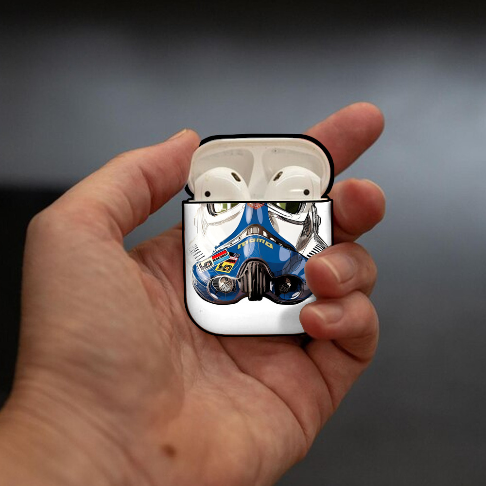 スター・ウォーズ Star Wars AirPods 第2世代保護ケース ハードシェル ブラック 耐衝撃・防指紋・カラビナ付き