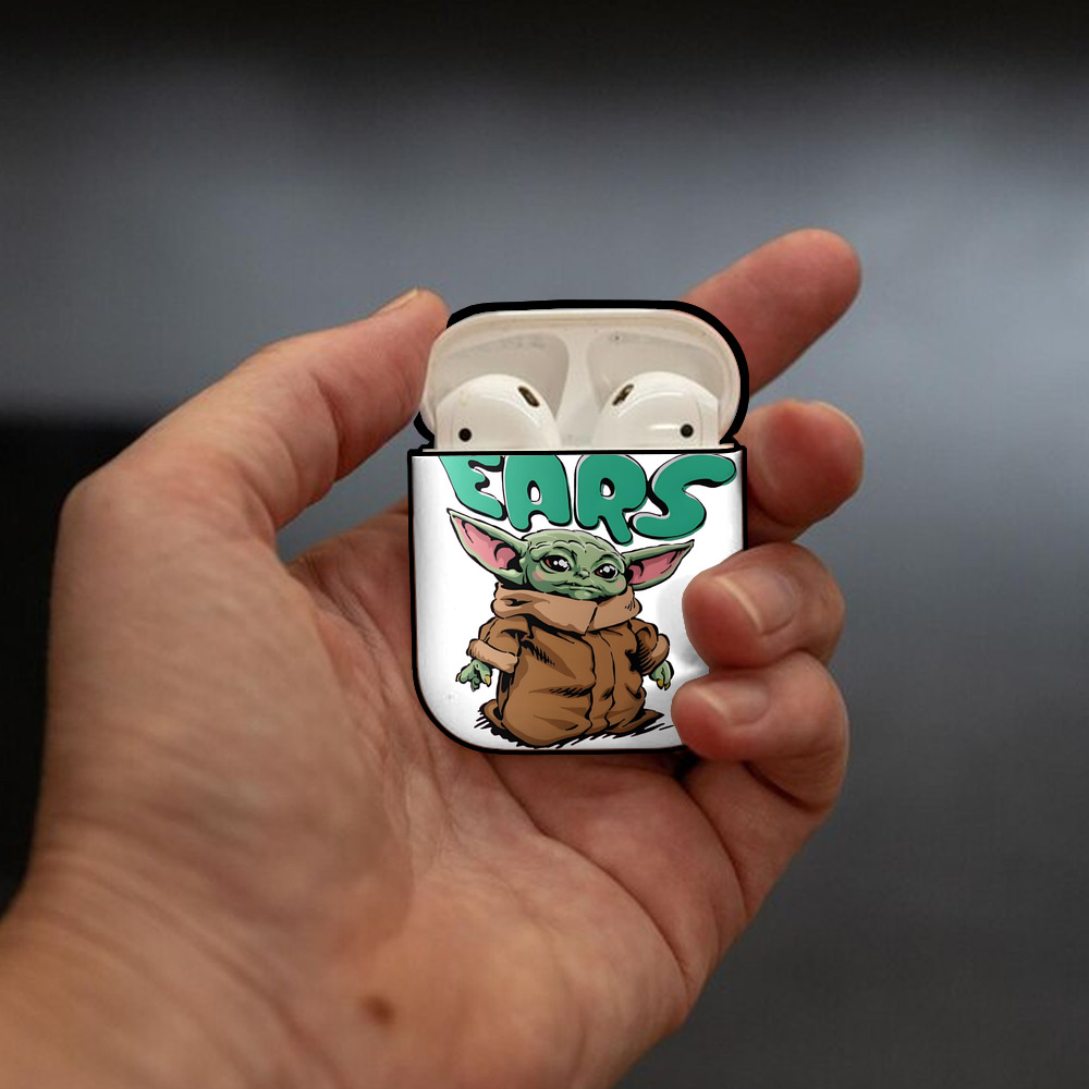 スター・ウォーズ Star Wars AirPods 第2世代保護ケース ハードシェル ブラック 耐衝撃・防指紋・カラビナ付き