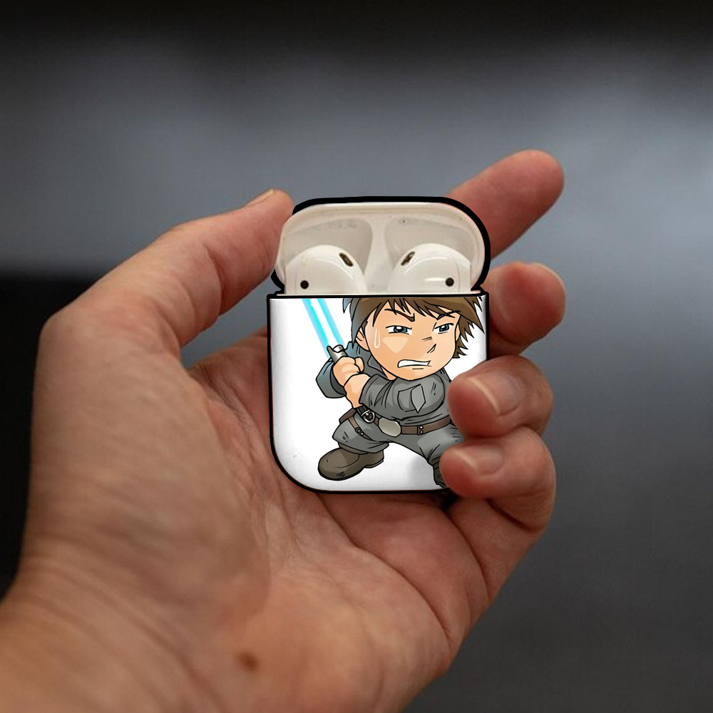 スター・ウォーズ Star Wars AirPods 第2世代保護ケース ハードシェル ブラック 耐衝撃・防指紋・カラビナ付き
