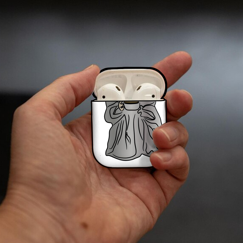 スター・ウォーズ Star Wars AirPods 第2世代保護ケース ハードシェル ブラック 耐衝撃・防指紋・カラビナ付き