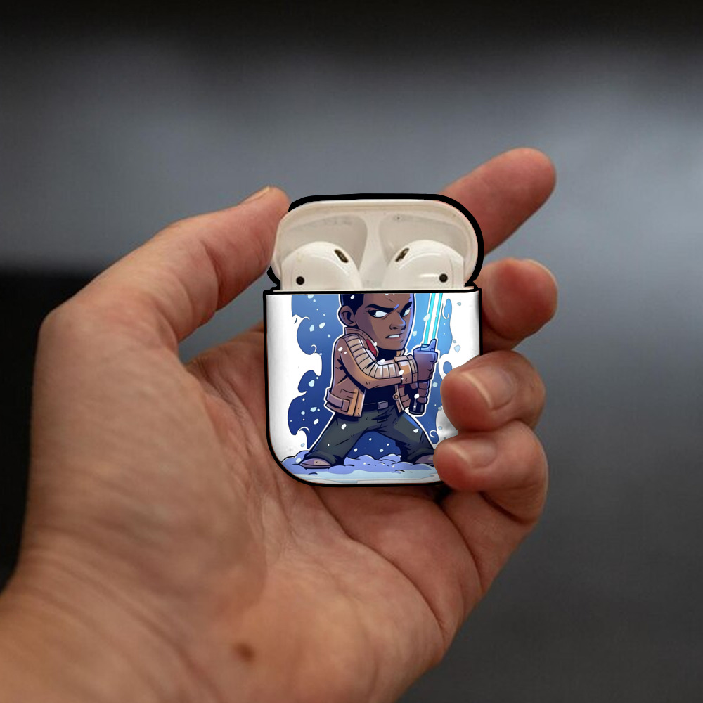 スター・ウォーズ Star Wars AirPods 第2世代保護ケース ハードシェル ブラック 耐衝撃・防指紋・カラビナ付き