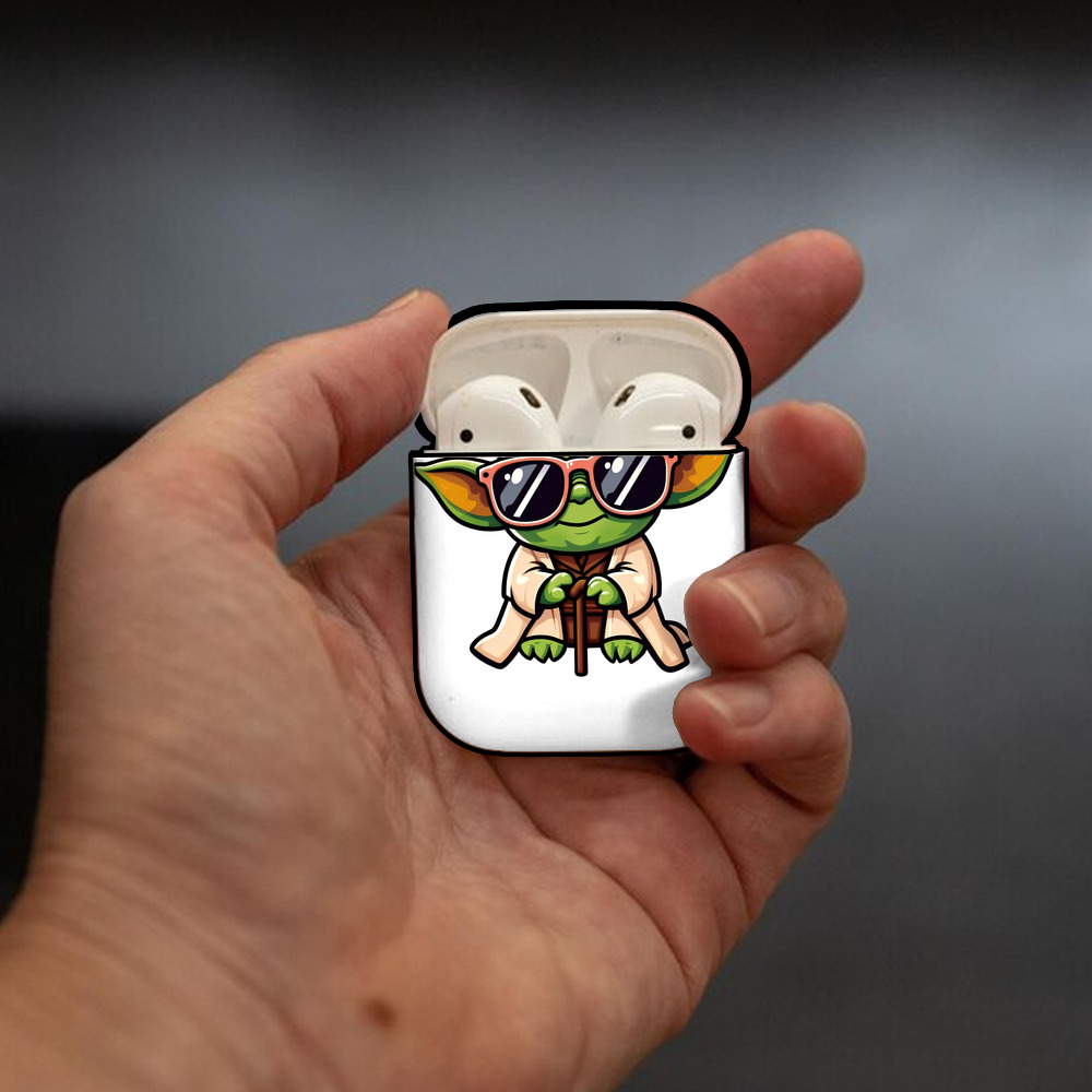 スター・ウォーズ Star Wars AirPods 第2世代保護ケース ハードシェル ブラック 耐衝撃・防指紋・カラビナ付き