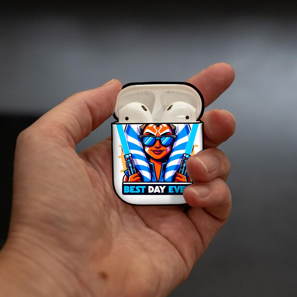 スター・ウォーズ Star Wars AirPods 第2世代保護ケース ハードシェル ブラック 耐衝撃・防指紋・カラビナ付き