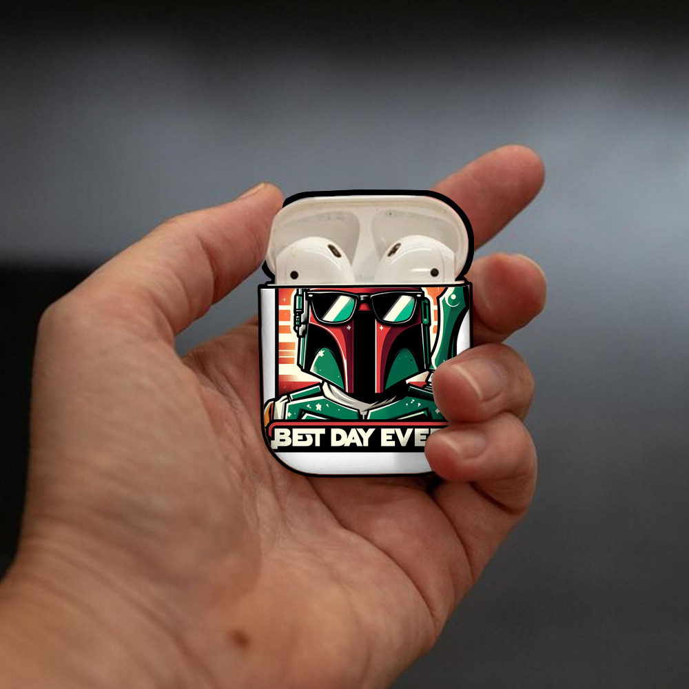 スター・ウォーズ Star Wars AirPods 第2世代保護ケース ハードシェル ブラック 耐衝撃・防指紋・カラビナ付き