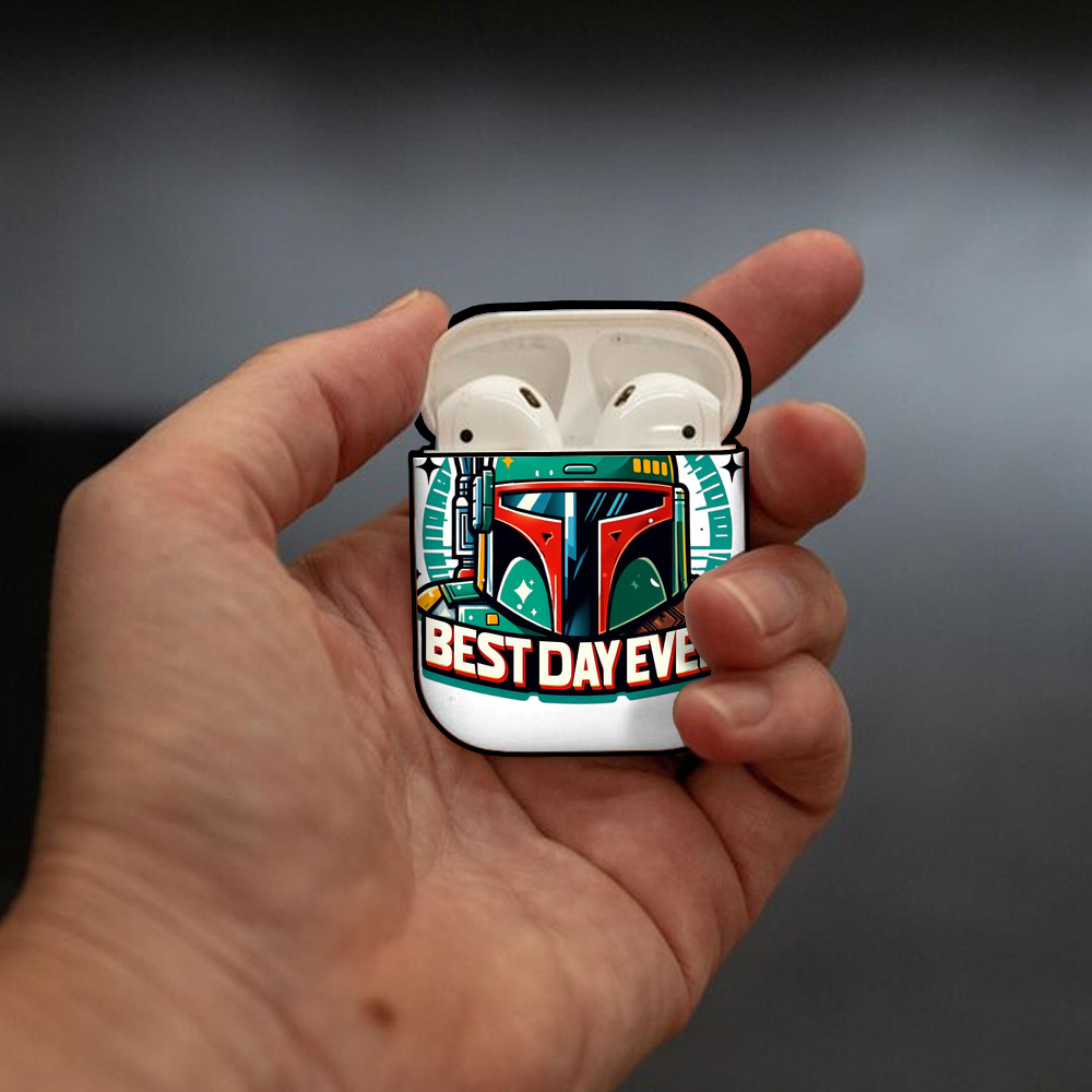 スター・ウォーズ Star Wars AirPods 第2世代保護ケース ハードシェル ブラック 耐衝撃・防指紋・カラビナ付き