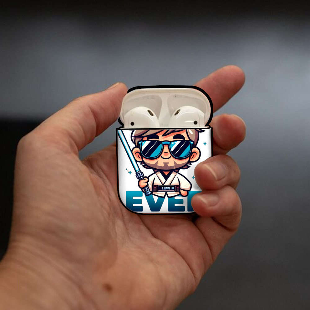 スター・ウォーズ Star Wars AirPods 第2世代保護ケース ハードシェル ブラック 耐衝撃・防指紋・カラビナ付き