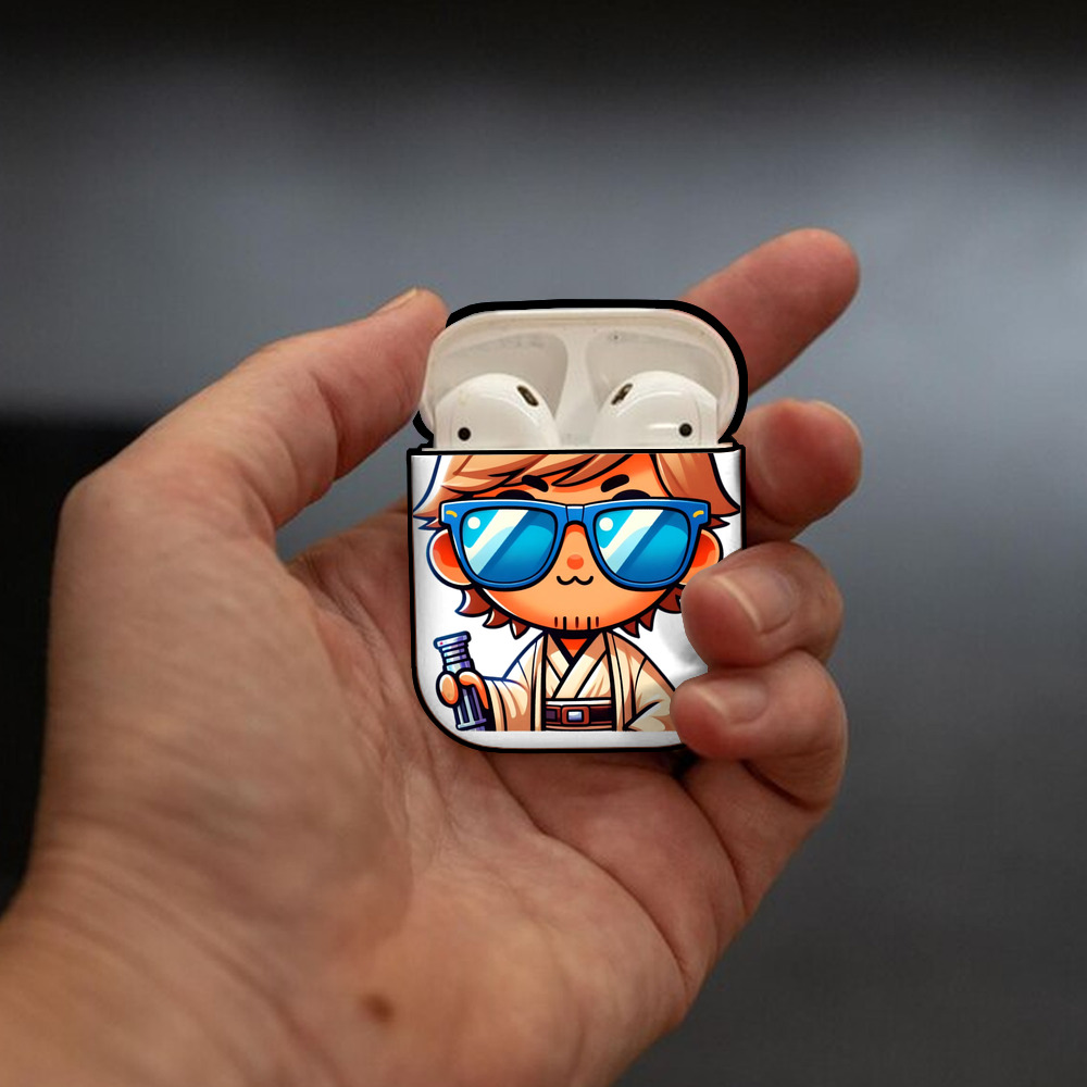 スター・ウォーズ Star Wars AirPods 第2世代保護ケース ハードシェル ブラック 耐衝撃・防指紋・カラビナ付き