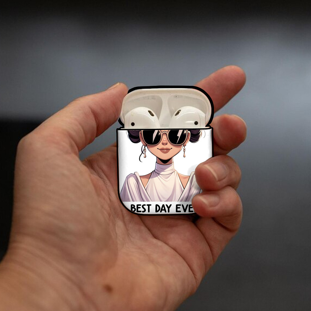スター・ウォーズ Star Wars AirPods 第2世代保護ケース ハードシェル ブラック 耐衝撃・防指紋・カラビナ付き