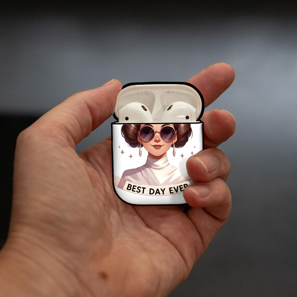 スター・ウォーズ Star Wars AirPods 第2世代保護ケース ハードシェル ブラック 耐衝撃・防指紋・カラビナ付き