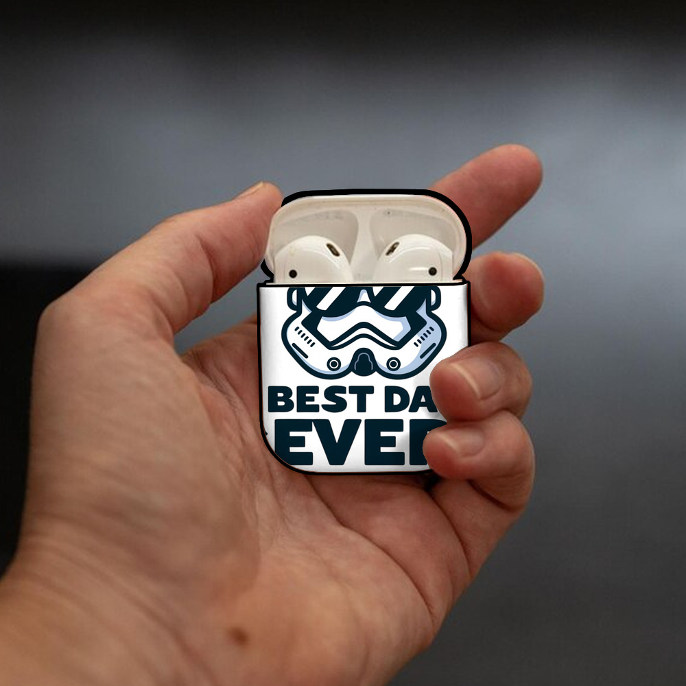 スター・ウォーズ Star Wars AirPods 第2世代保護ケース ハードシェル ブラック 耐衝撃・防指紋・カラビナ付き