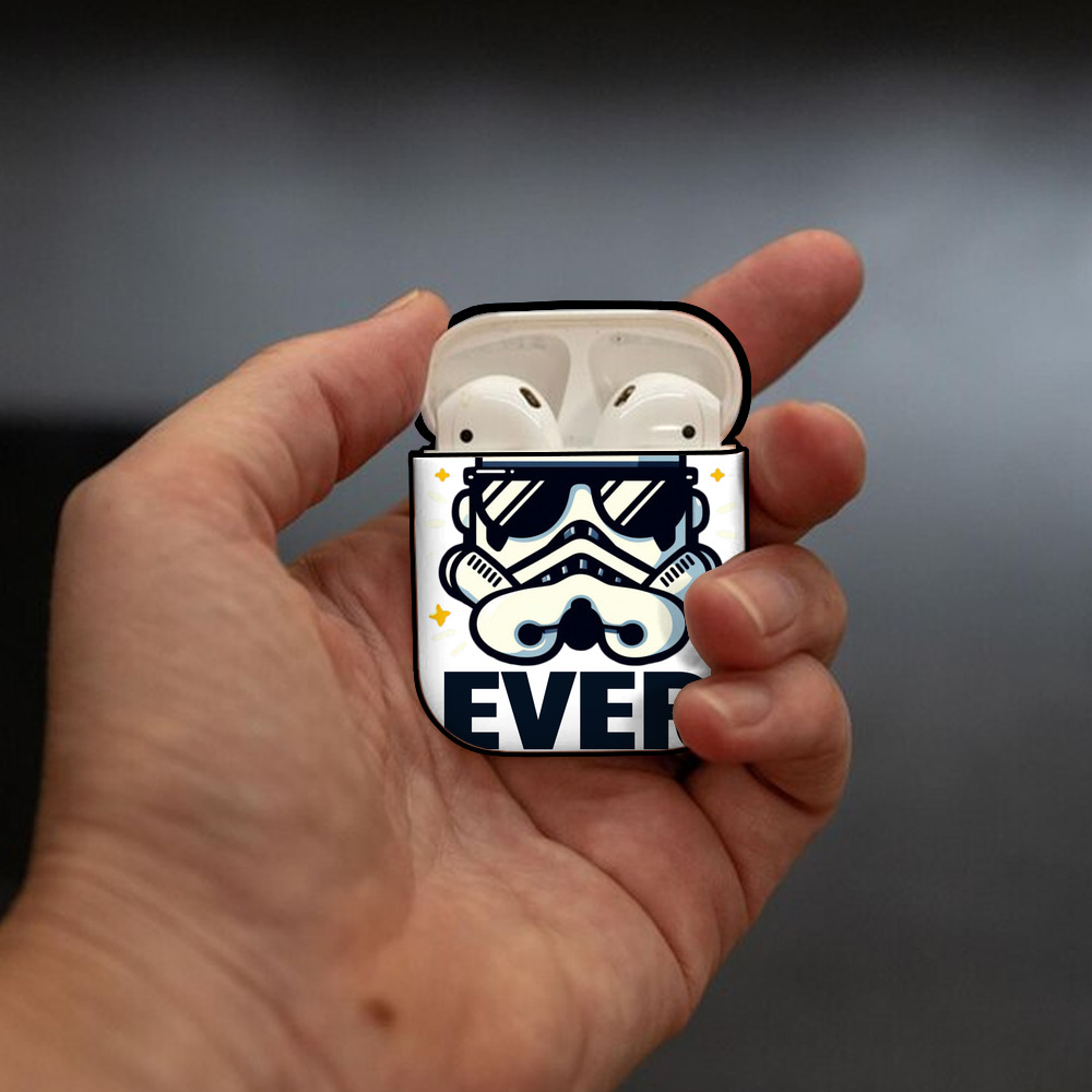 スター・ウォーズ Star Wars AirPods 第2世代保護ケース ハードシェル ブラック 耐衝撃・防指紋・カラビナ付き