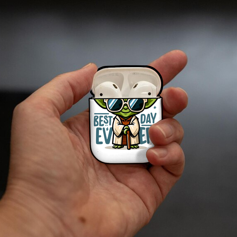 スター・ウォーズ Star Wars AirPods 第2世代保護ケース ハードシェル ブラック 耐衝撃・防指紋・カラビナ付き