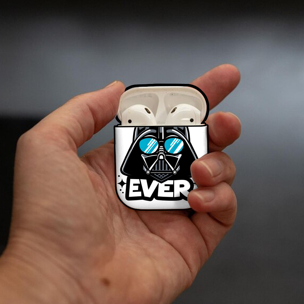 スター・ウォーズ Star Wars AirPods 第2世代保護ケース ハードシェル ブラック 耐衝撃・防指紋・カラビナ付き