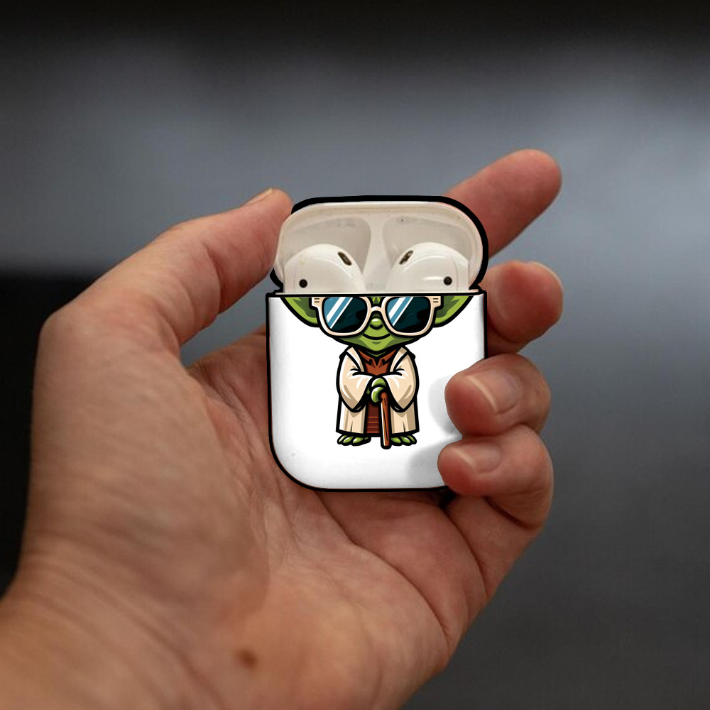 スター・ウォーズ Star Wars AirPods 第2世代保護ケース ハードシェル ブラック 耐衝撃・防指紋・カラビナ付き
