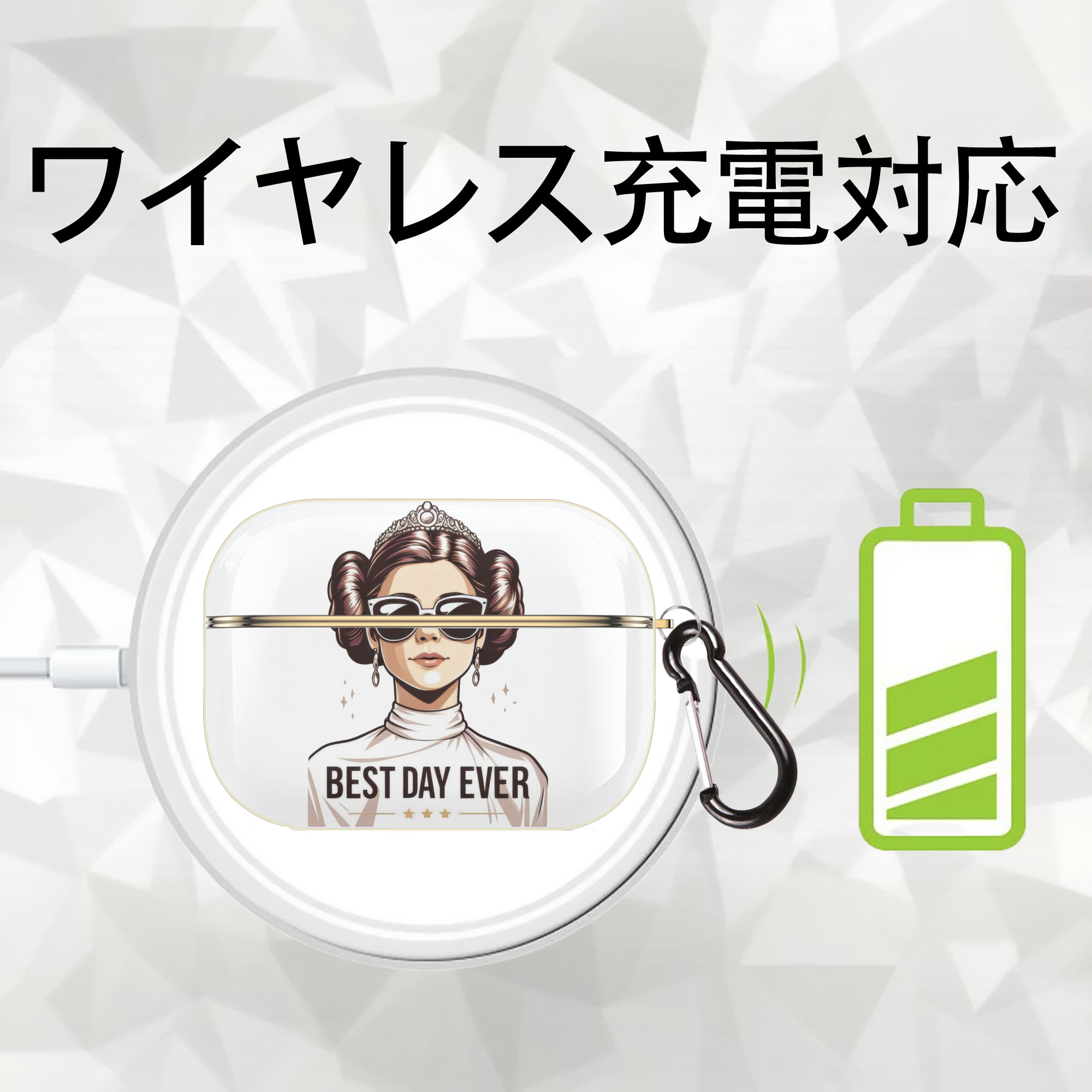 スター・ウォーズ Star Wars 【AirPods Pro用】ハードシェル保護ケース｜耐衝撃・防指紋・カラビナ付き商品仕様