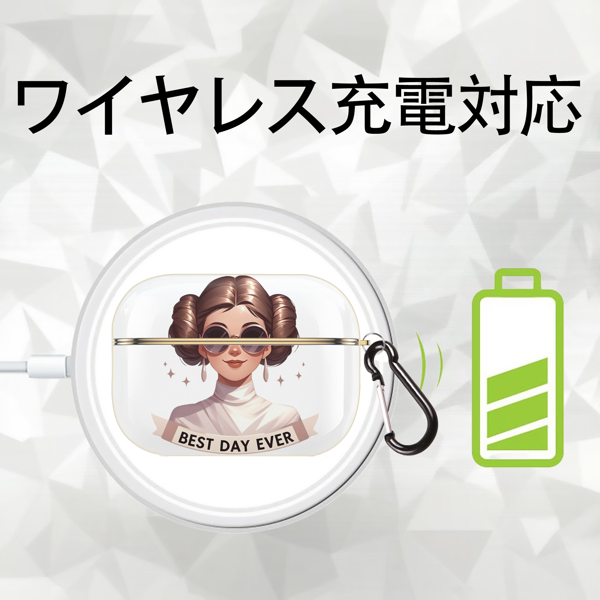 スター・ウォーズ Star Wars 【AirPods Pro用】ハードシェル保護ケース｜耐衝撃・防指紋・カラビナ付き商品仕様