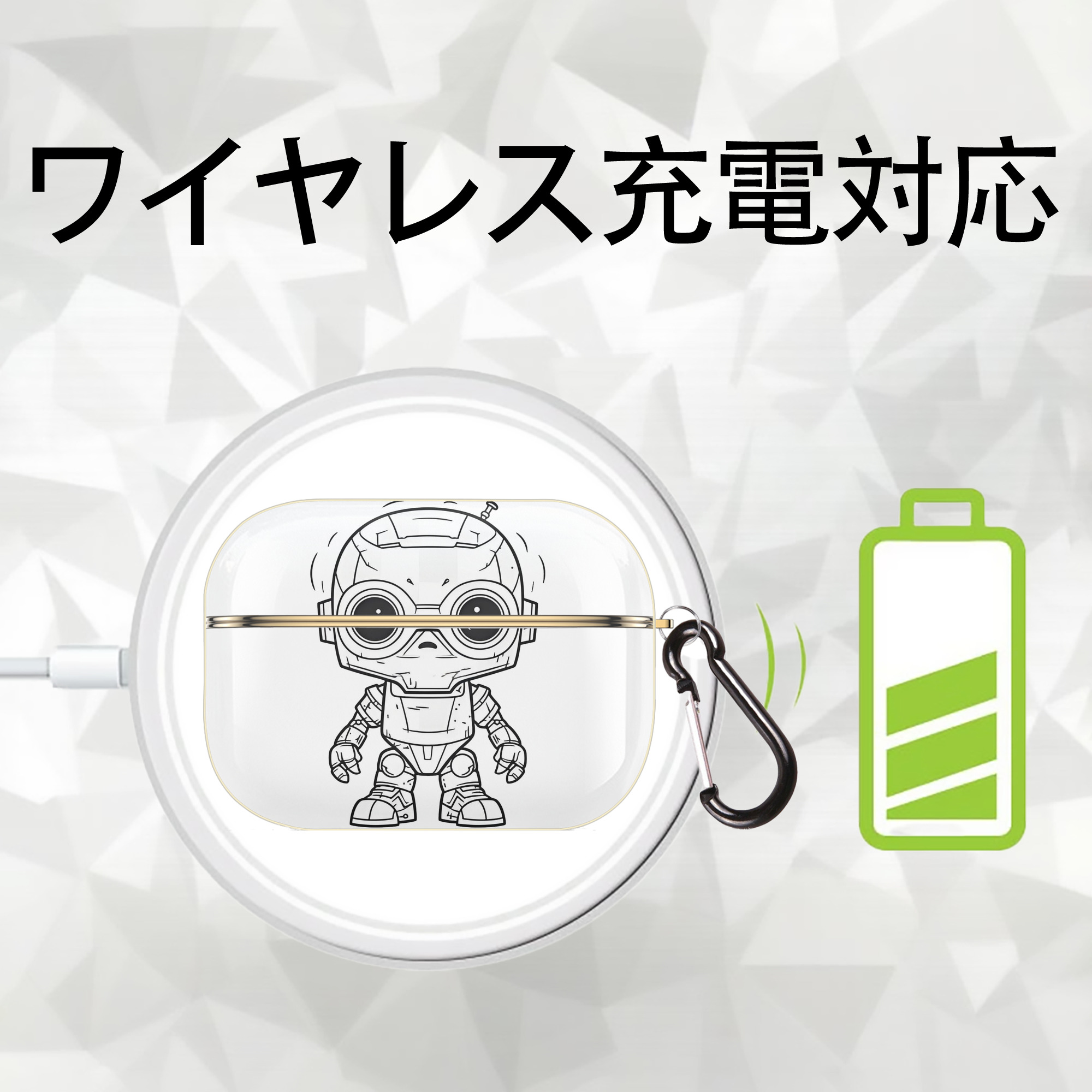 スター・ウォーズ Star Wars 【AirPods Pro用】ハードシェル保護ケース｜耐衝撃・防指紋・カラビナ付き商品仕様