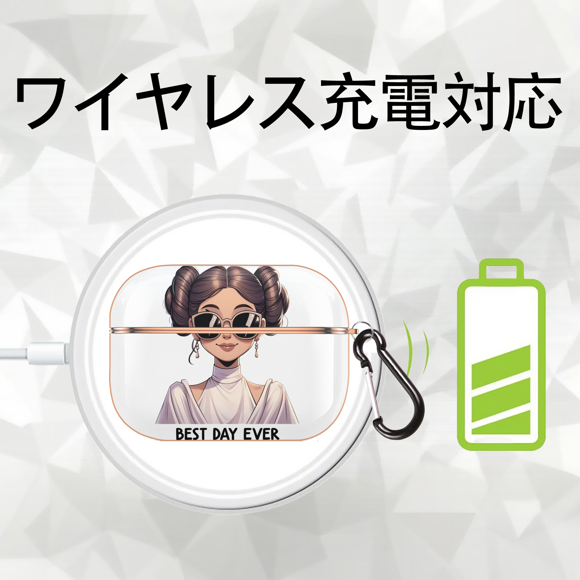 スター・ウォーズ Star Wars 【AirPods Pro用】ハードシェル保護ケース｜耐衝撃・防指紋・カラビナ付き商品仕様
