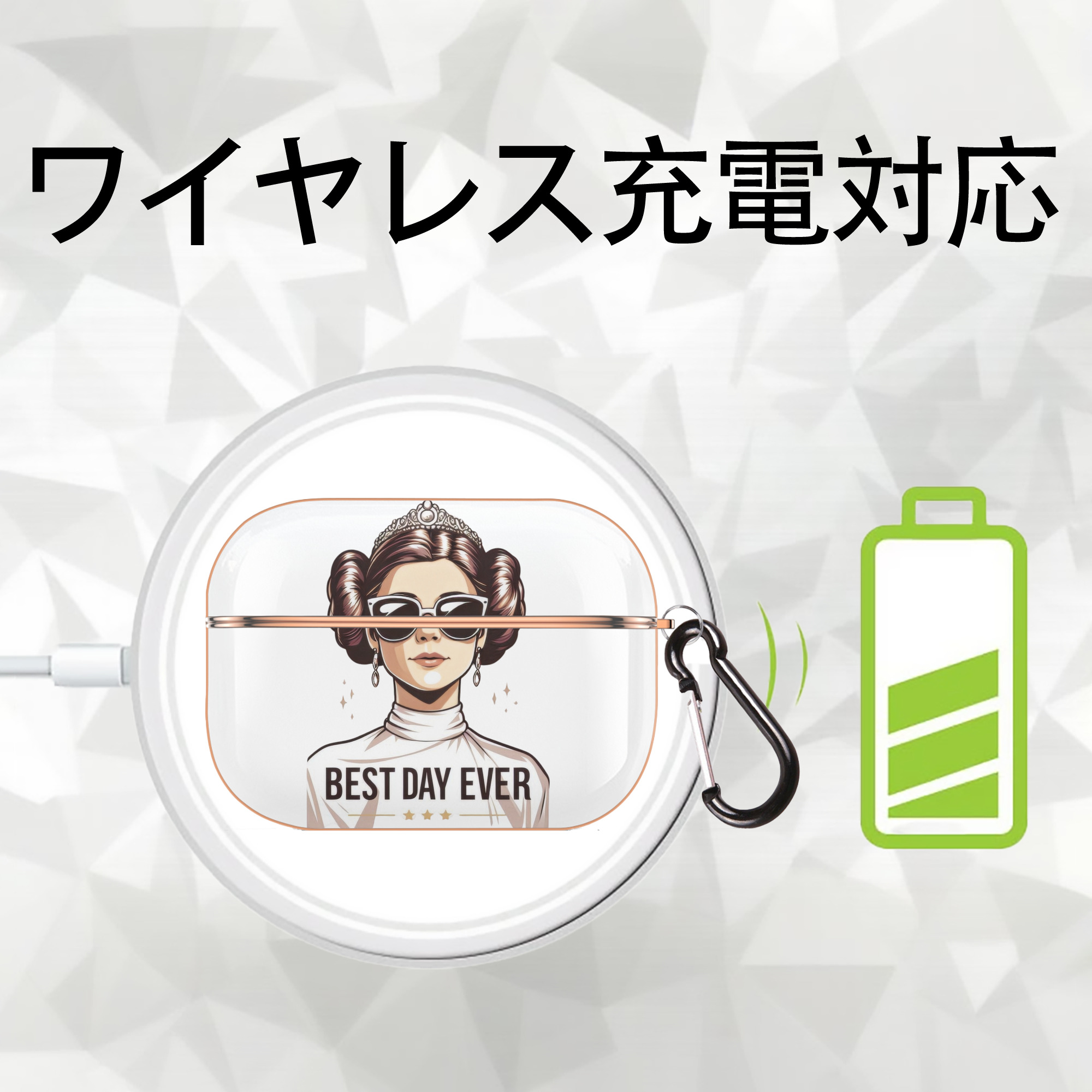 スター・ウォーズ Star Wars 【AirPods Pro用】ハードシェル保護ケース｜耐衝撃・防指紋・カラビナ付き商品仕様